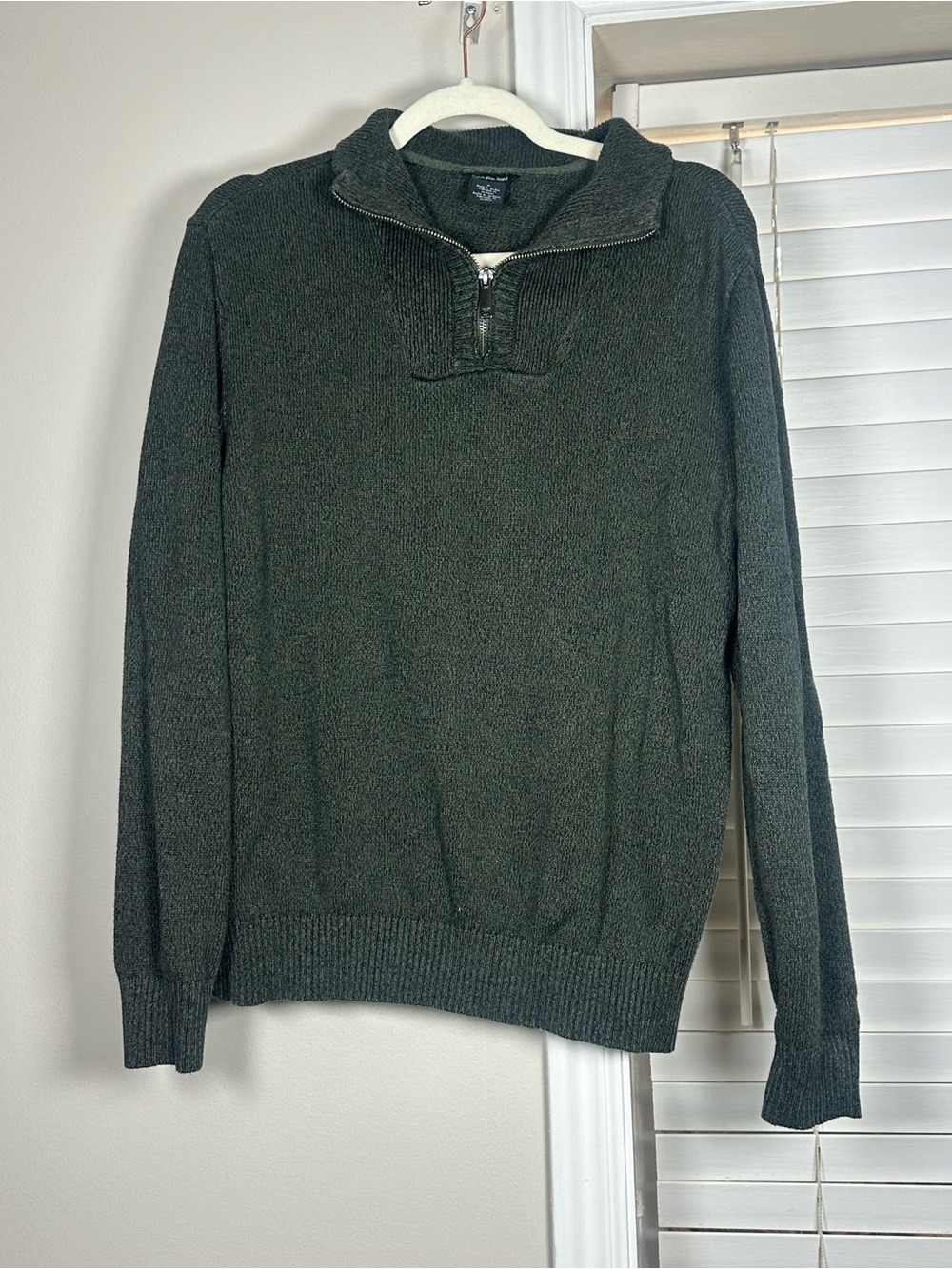 Calvin Klein Green Half-Zip Men's Sweater